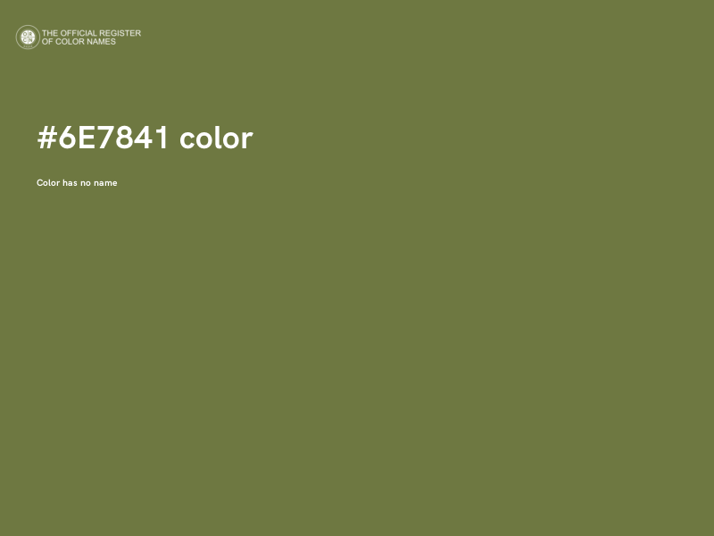 #6E7841 color image