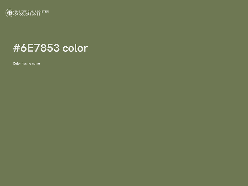 #6E7853 color image