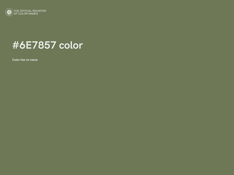 #6E7857 color image