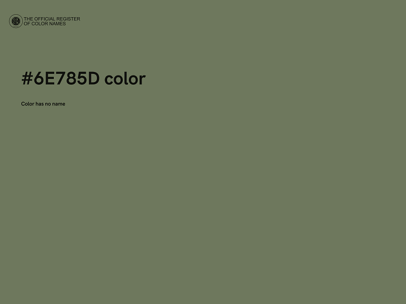 #6E785D color image