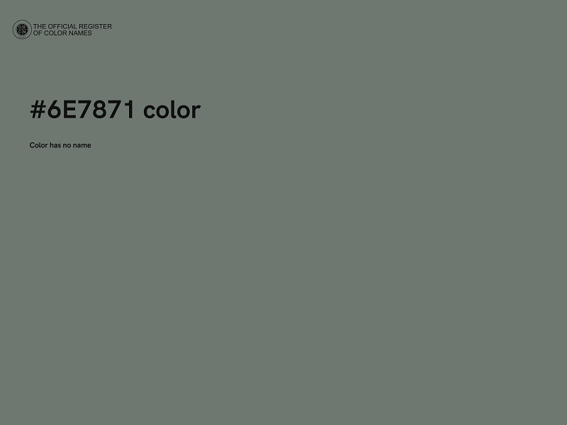 #6E7871 color image