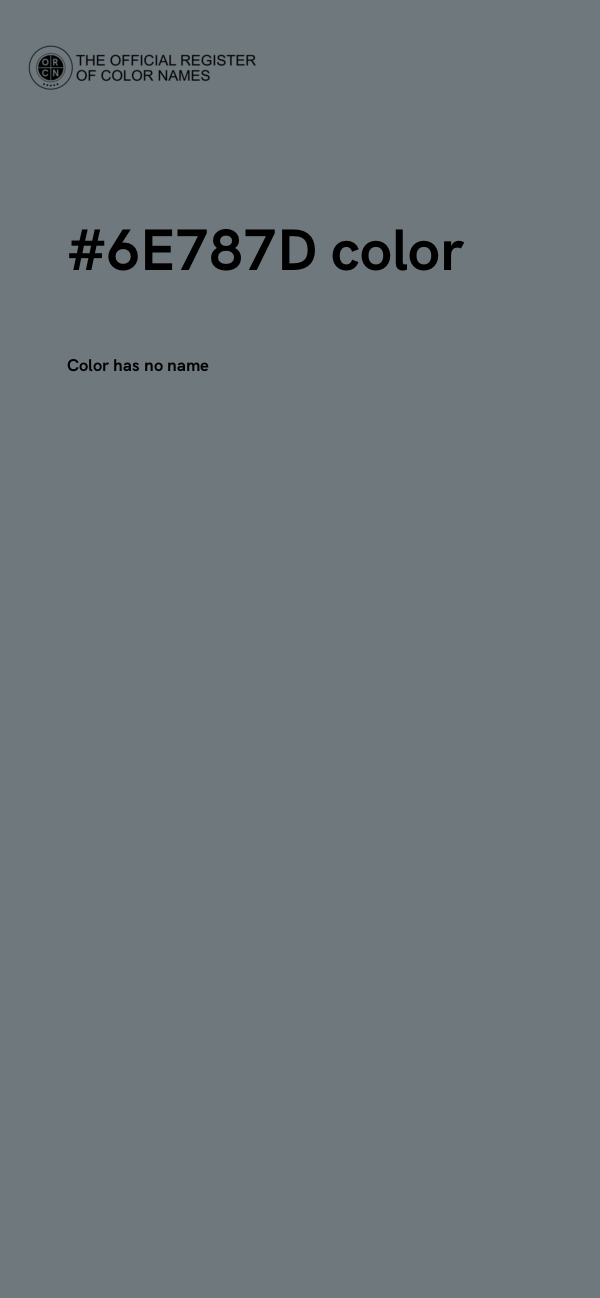 #6E787D color image