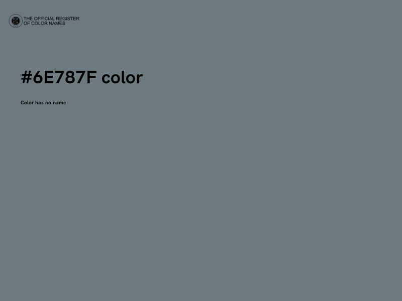 #6E787F color image