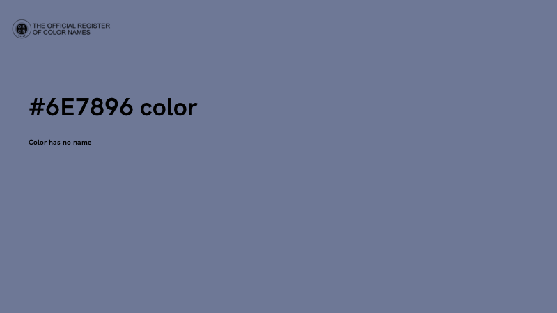 #6E7896 color image