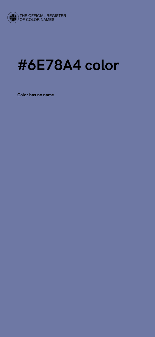 #6E78A4 color image