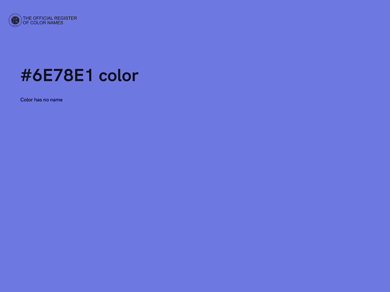 #6E78E1 color image