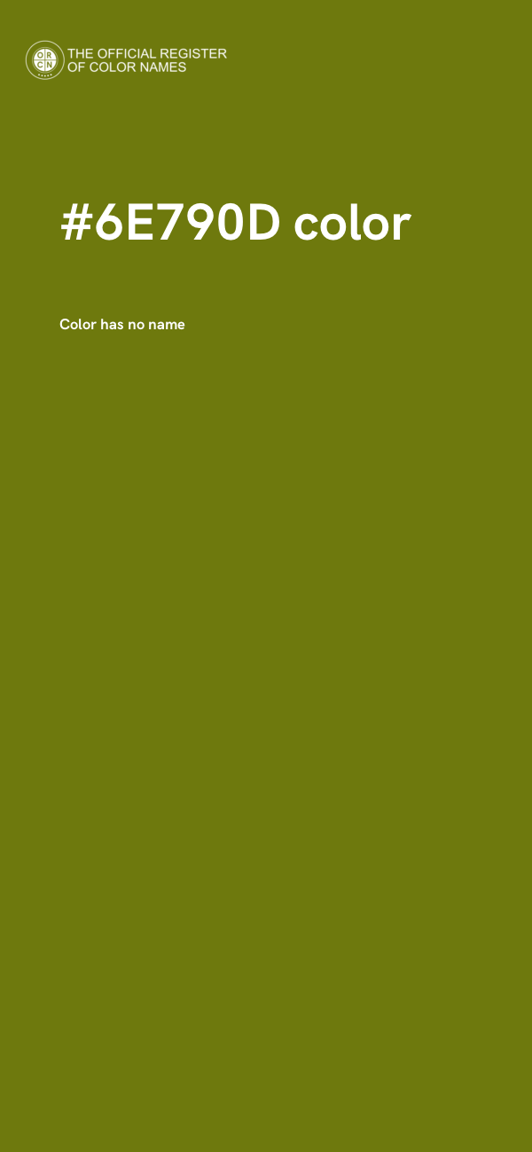 #6E790D color image