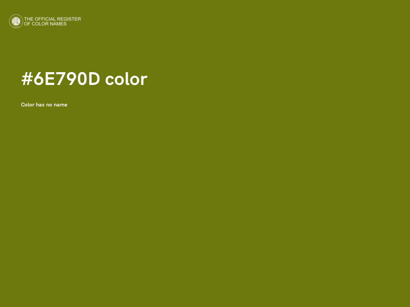 #6E790D color image