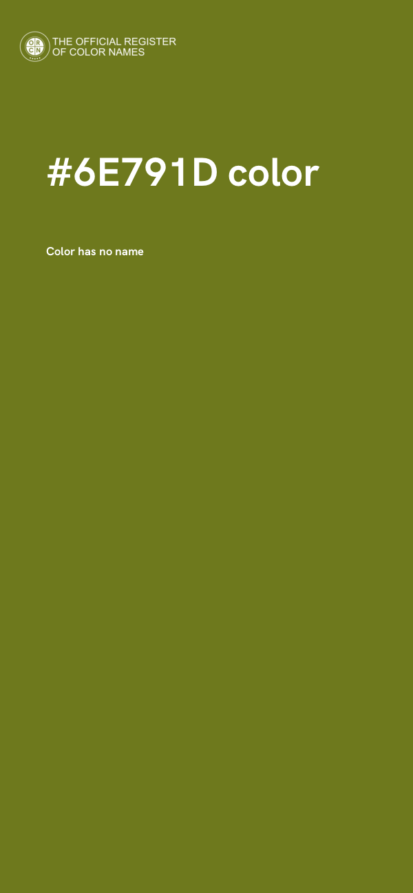 #6E791D color image