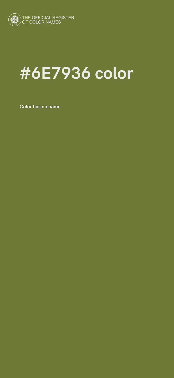 #6E7936 color image