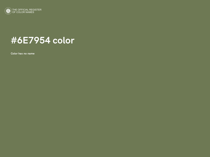 #6E7954 color image