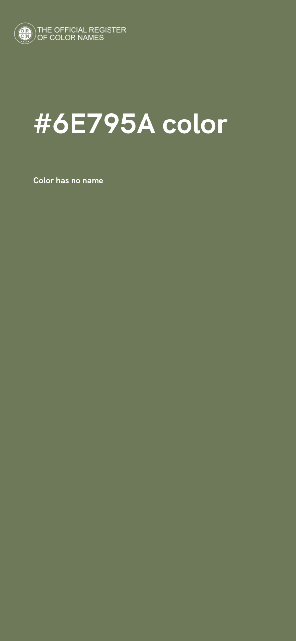 #6E795A color image