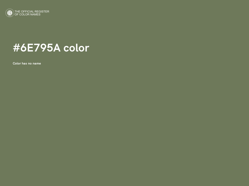 #6E795A color image