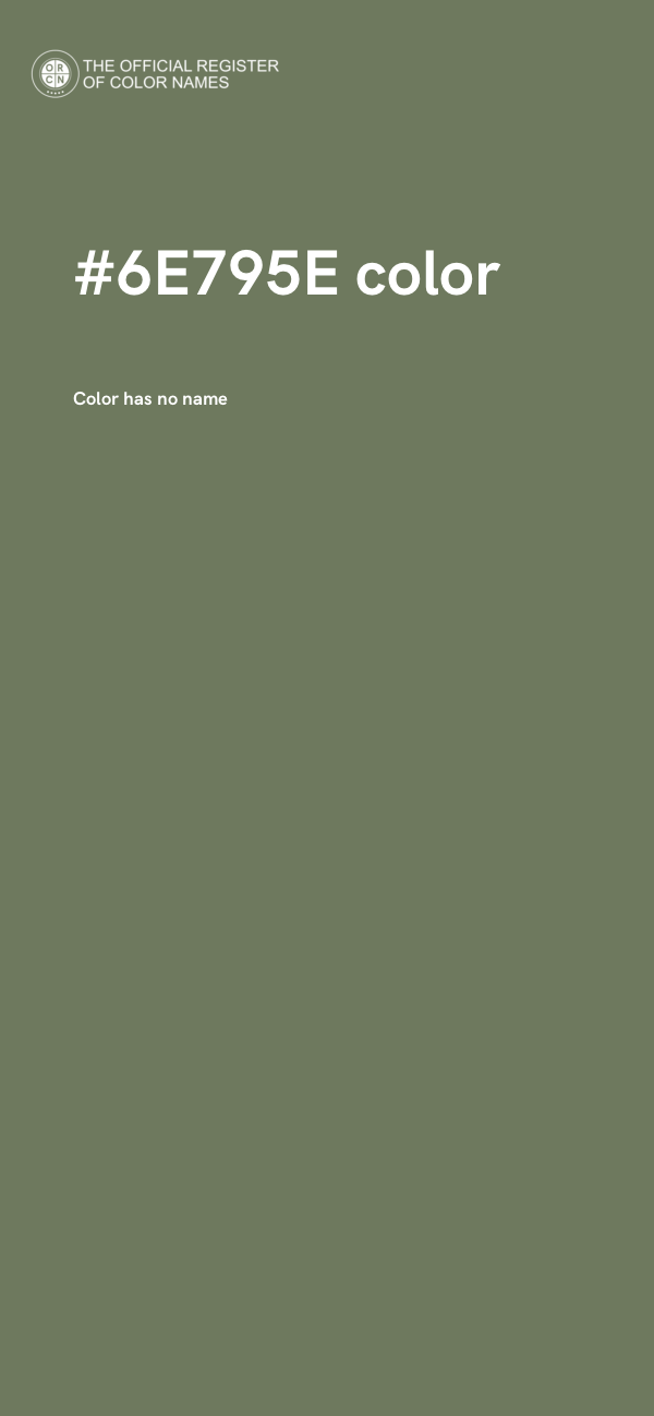 #6E795E color image