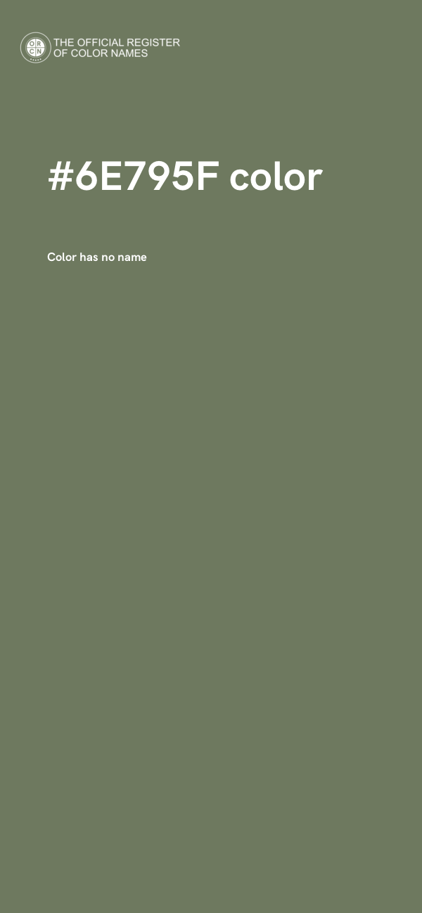 #6E795F color image