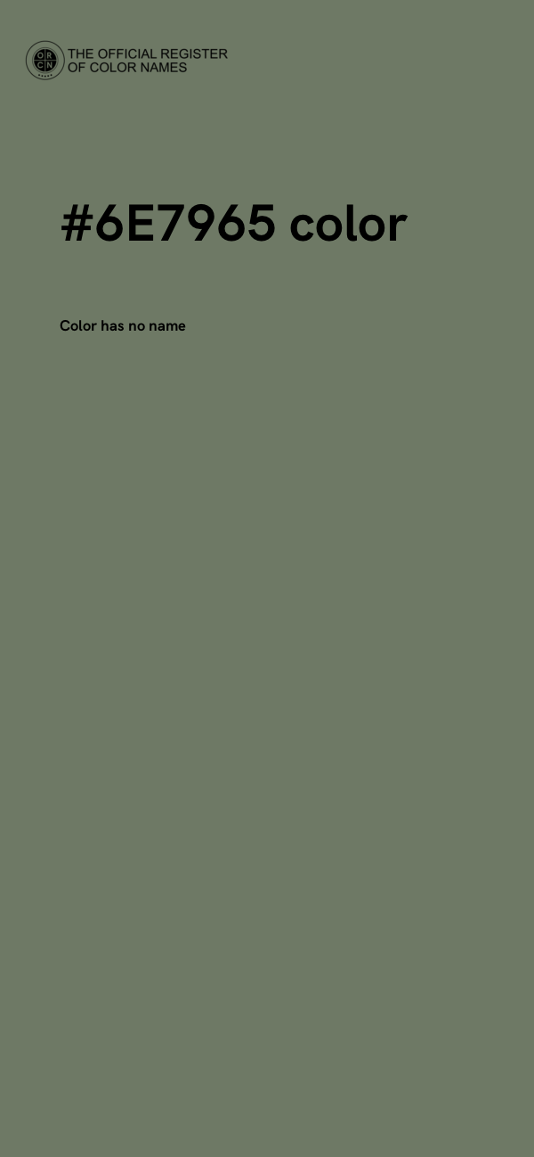#6E7965 color image