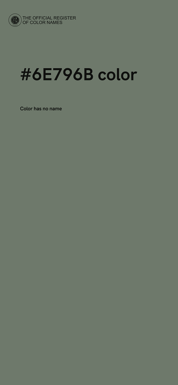 #6E796B color image