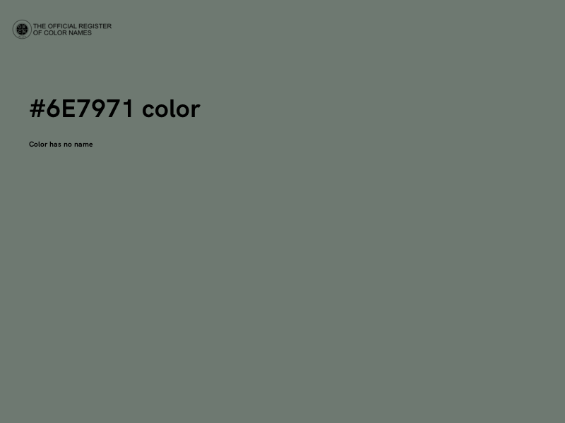 #6E7971 color image