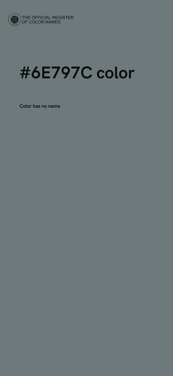 #6E797C color image