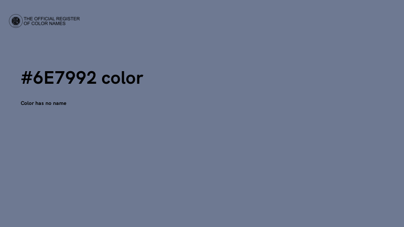 #6E7992 color image