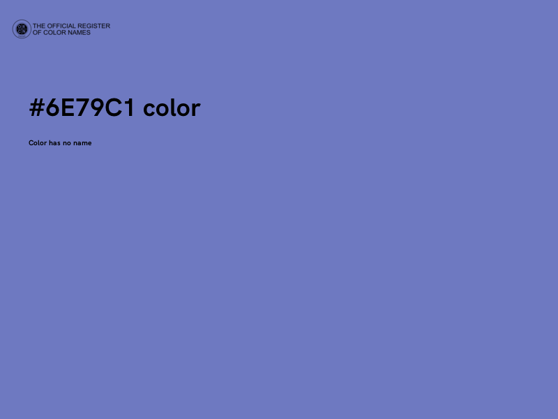 #6E79C1 color image