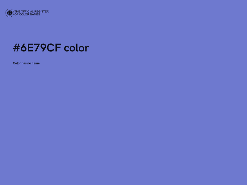 #6E79CF color image