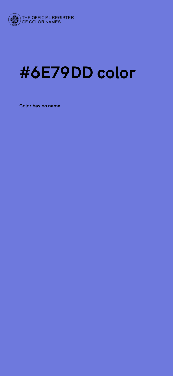 #6E79DD color image