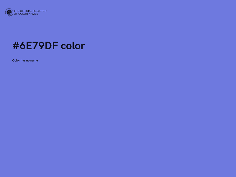 #6E79DF color image