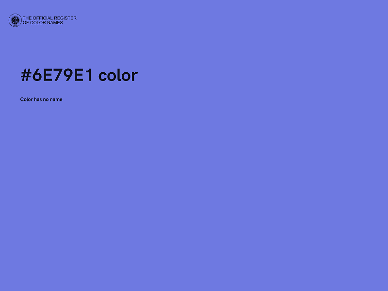 #6E79E1 color image