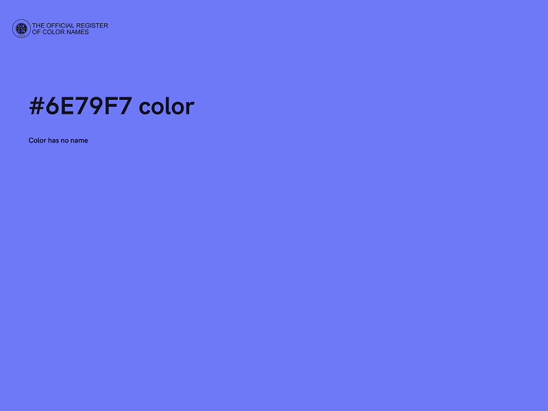 #6E79F7 color image