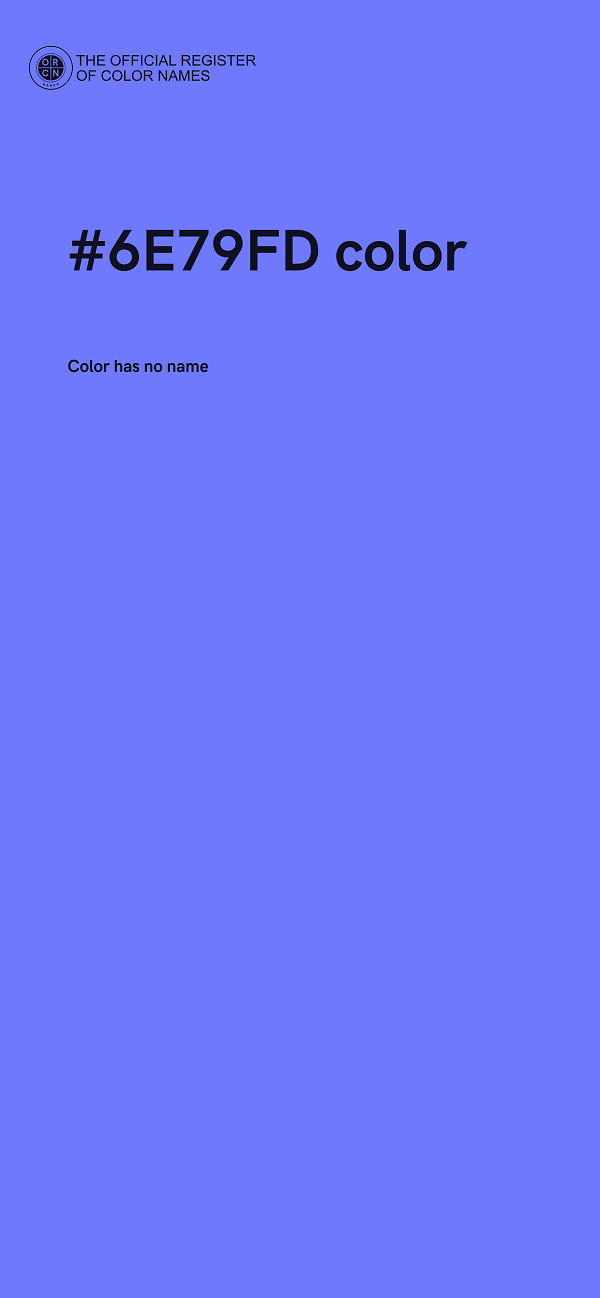 #6E79FD color image