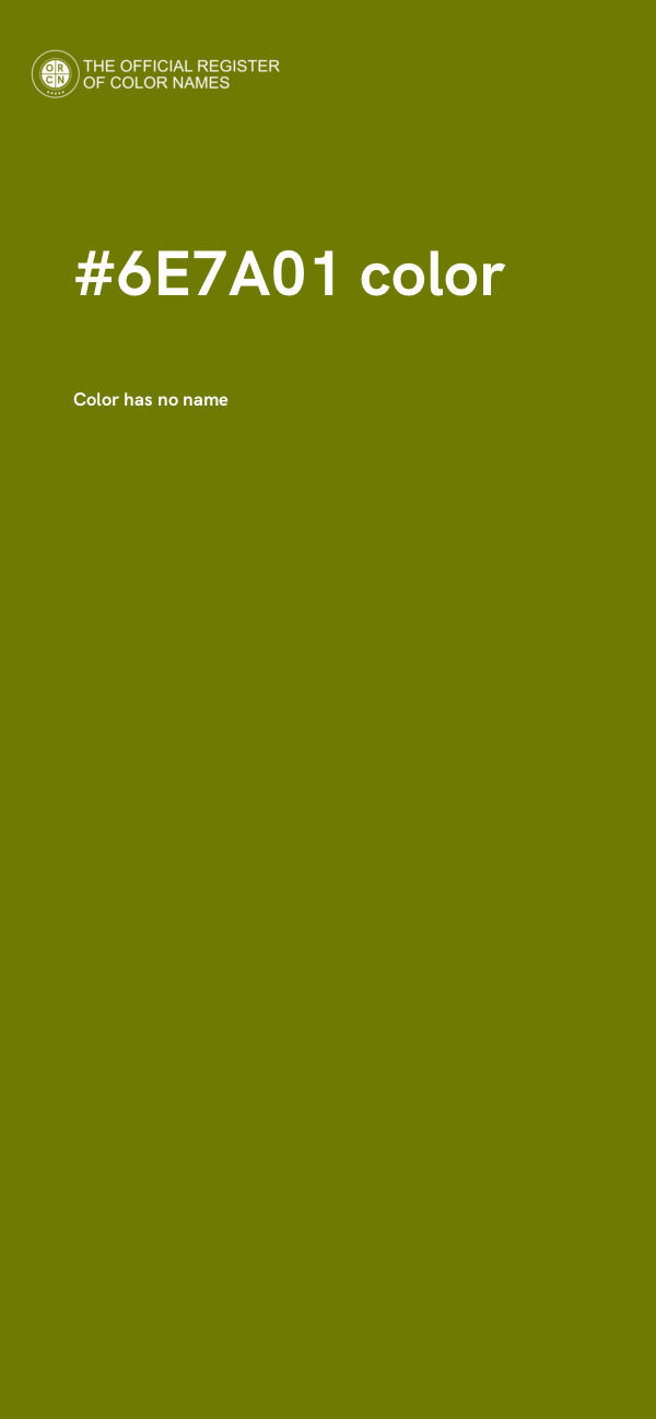 #6E7A01 color image