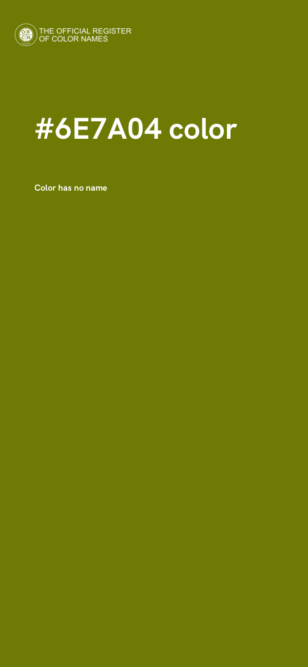 #6E7A04 color image