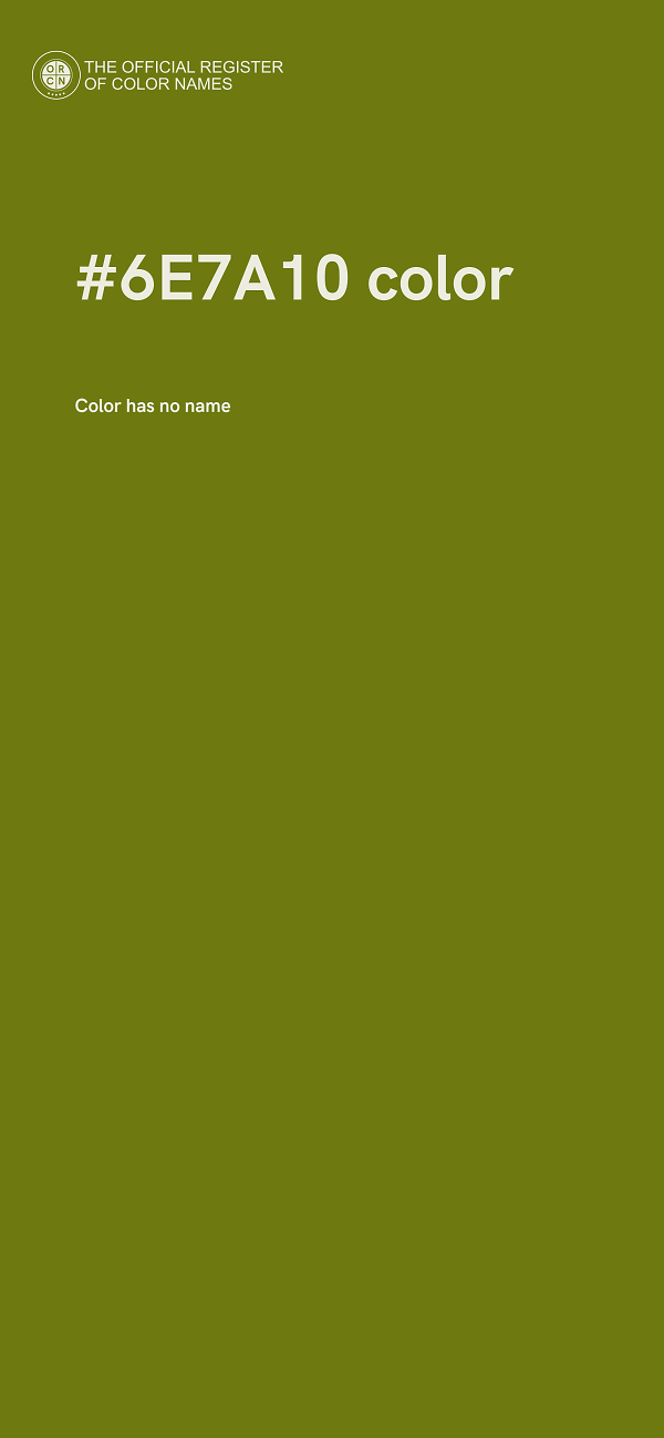 #6E7A10 color image