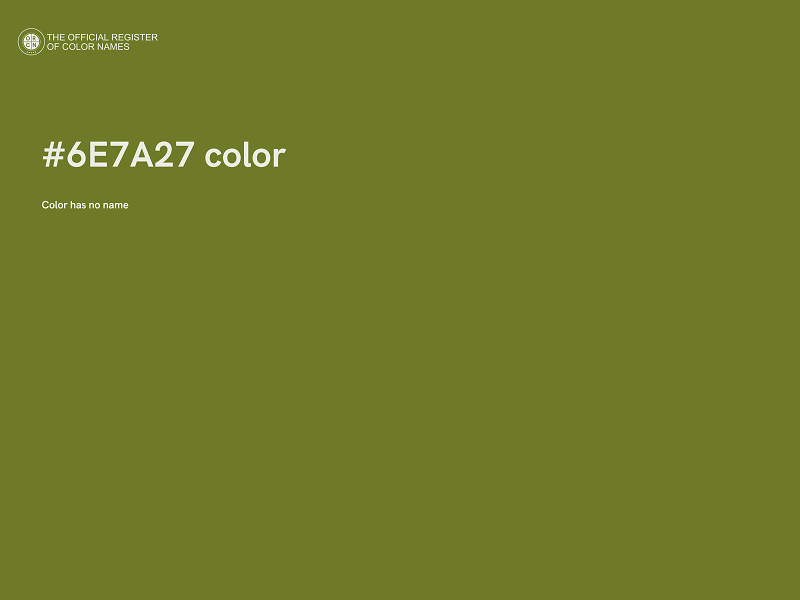 #6E7A27 color image