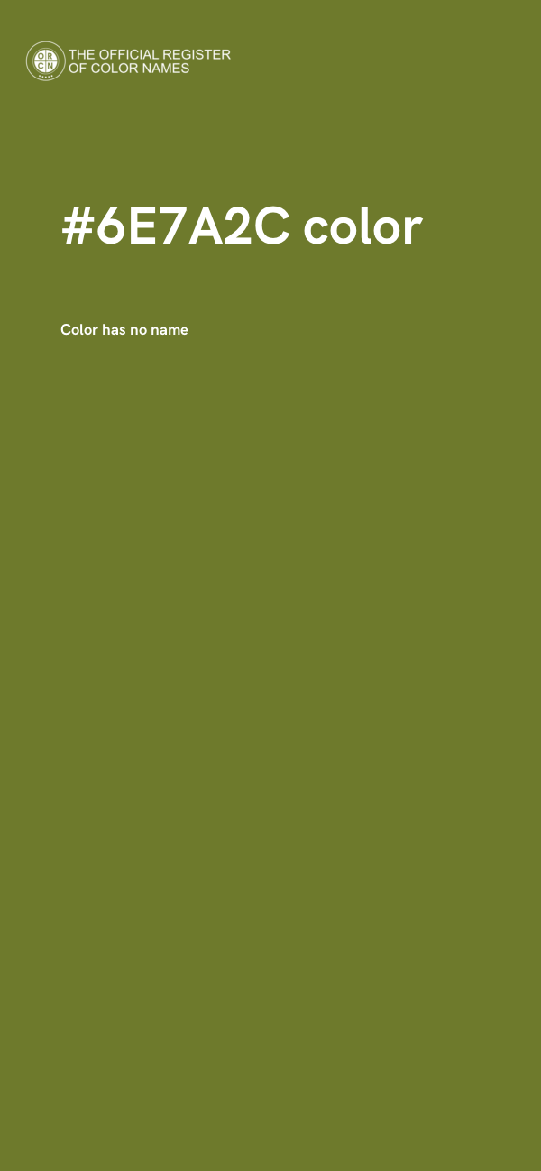 #6E7A2C color image