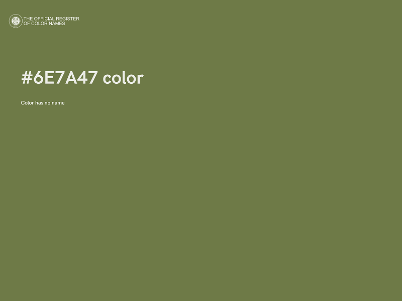 #6E7A47 color image