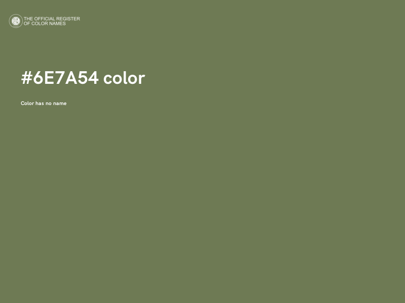 #6E7A54 color image