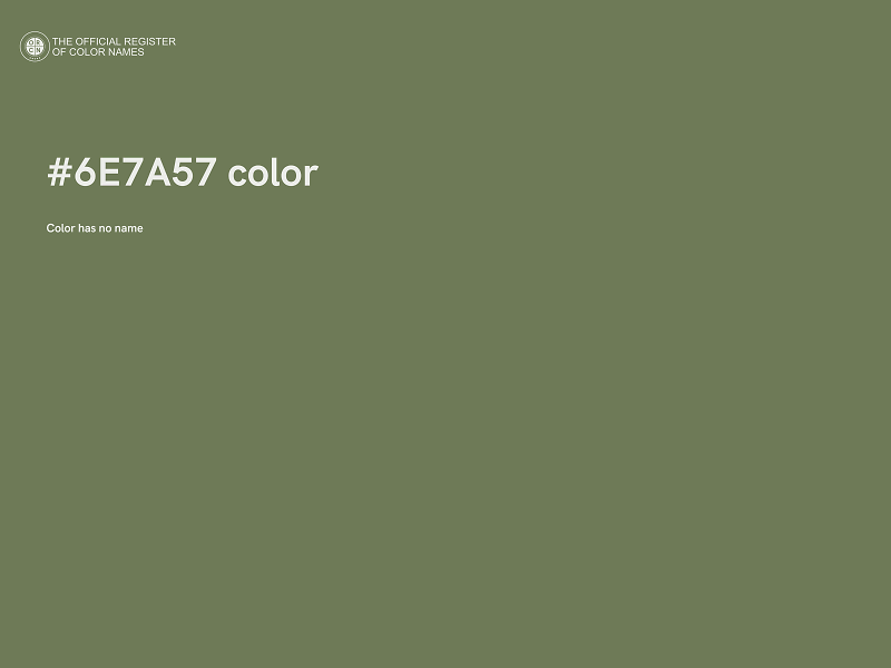 #6E7A57 color image