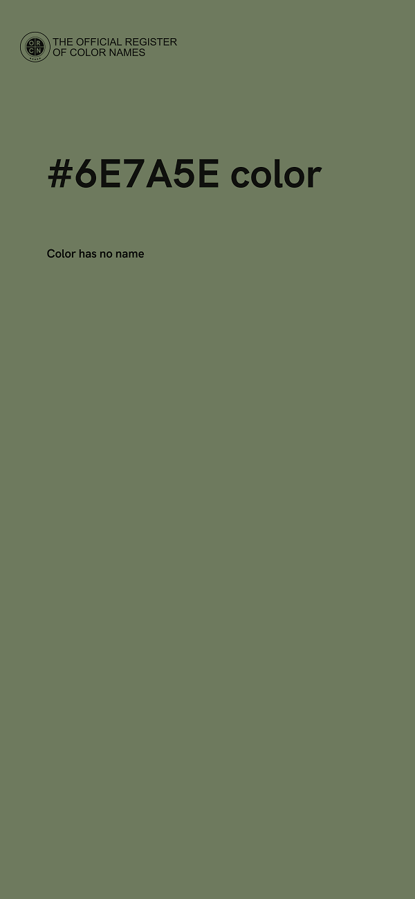#6E7A5E color image