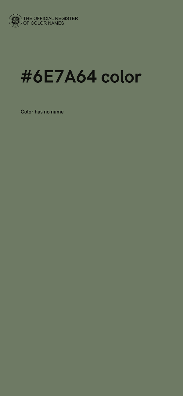 #6E7A64 color image