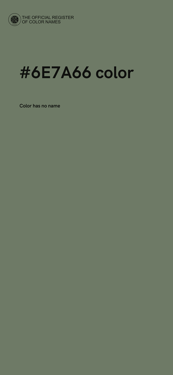 #6E7A66 color image
