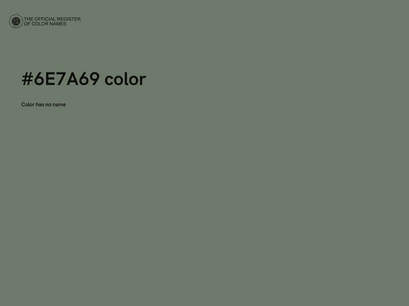 #6E7A69 color image