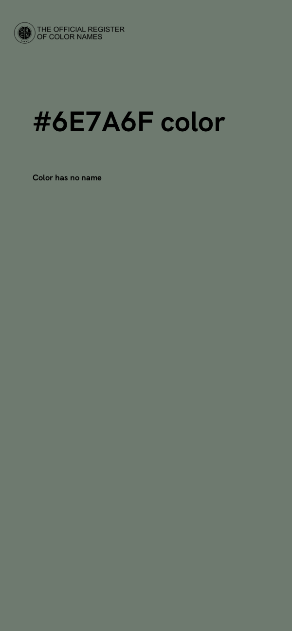 #6E7A6F color image