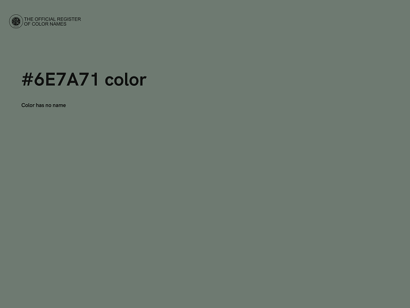 #6E7A71 color image