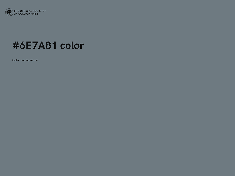 #6E7A81 color image