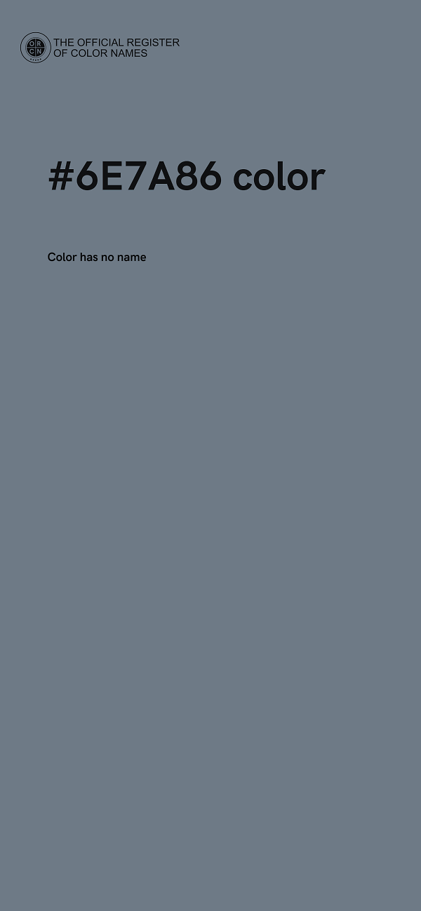 #6E7A86 color image
