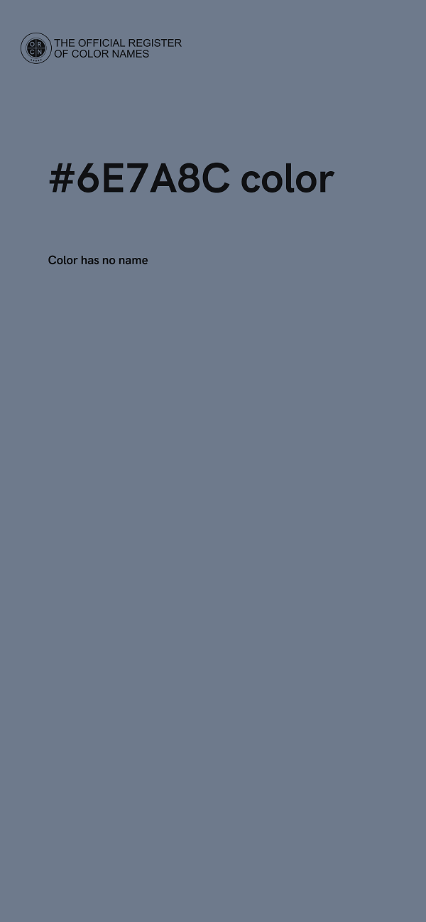 #6E7A8C color image