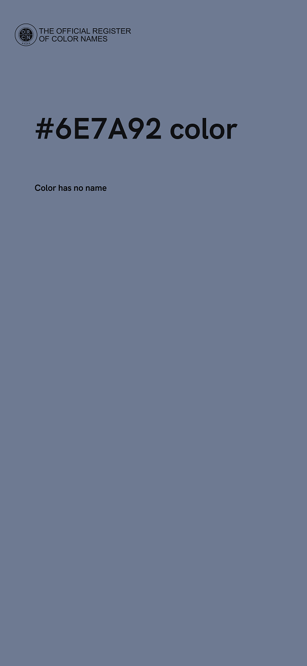#6E7A92 color image