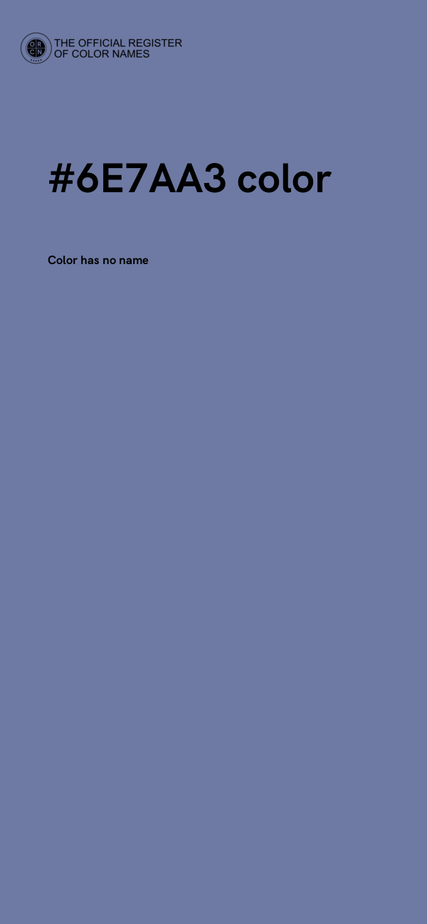 #6E7AA3 color image